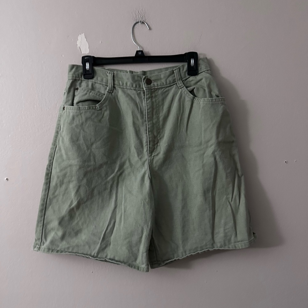 Hunt Club Green Jean Shorts Relaxed Fit